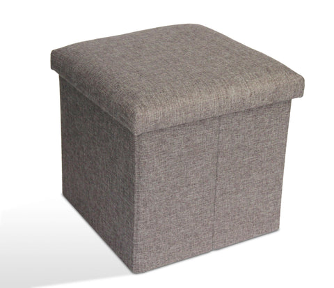 Storage Ottoman Single - Light Grey