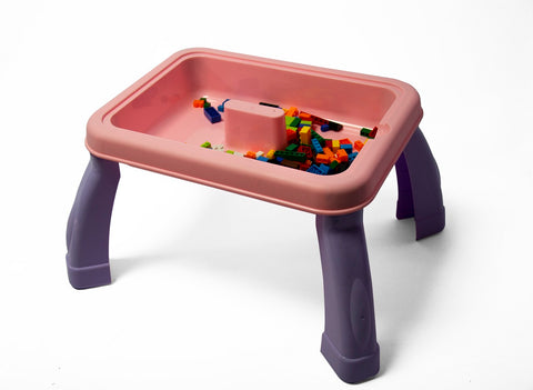 Jeronimo - 2-in-1 Drawing & Building Table - Purpl