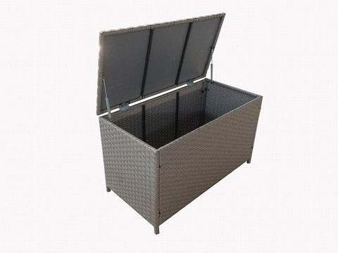 Fine Living - Rattan Storage Container - Dark Grey
