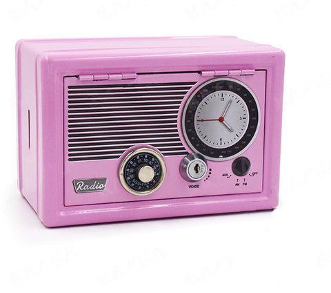 Retro Radio Safe - Pink