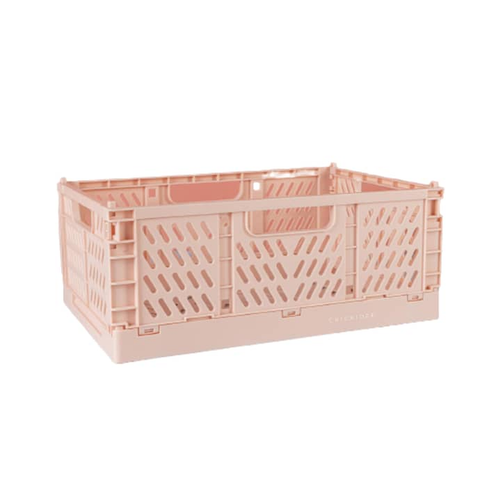 Fine Living Folding Crate - Small - Pink